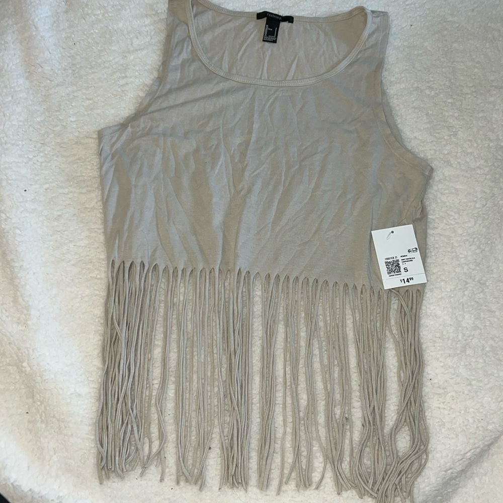 Forever 21 tassel crop top